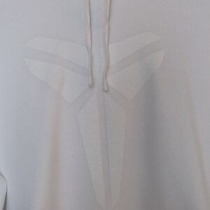 Nike White Pullover Hoodie with Black Swoosh Tag